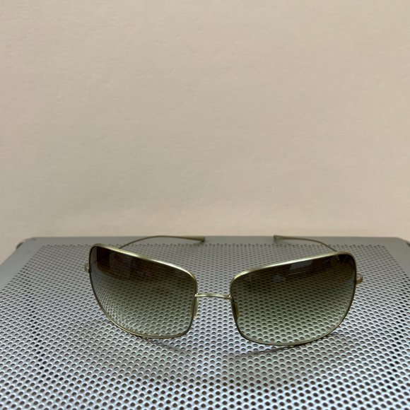 Oliver Peoples Olive Gradient Metal Framed Sunglasses